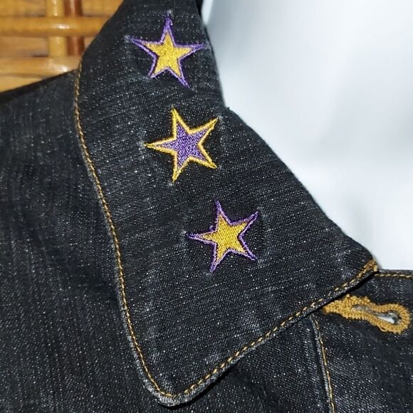 Los Angeles Lakers Denin  Jacket M - Picture 6 of 14